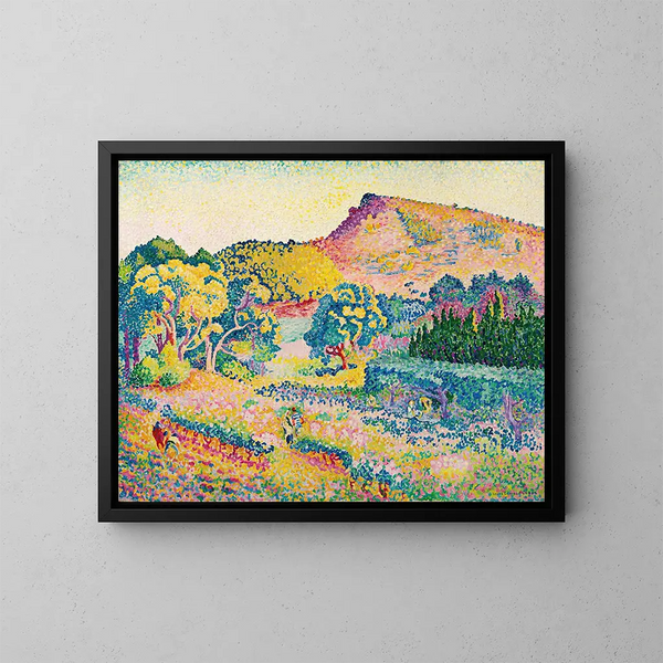 Maisema Cap Nègre - Henri-Edmond Cross — kehystetty taideteos seinällä