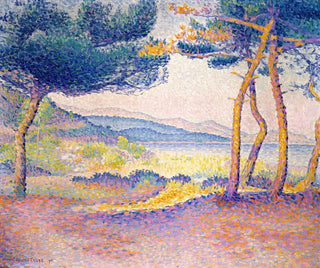 Pins le long de la côte - Henri-Edmond Cross — näkymä teoksesta