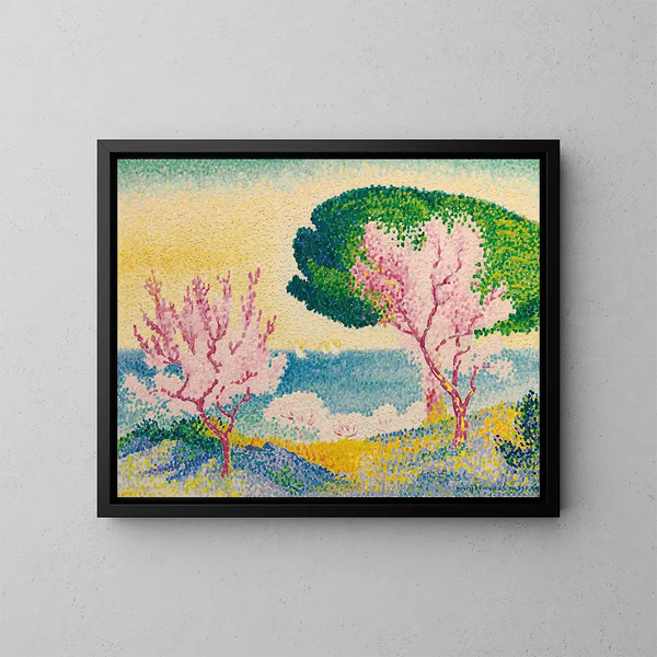 Printemps rose - Henri-Edmond Cross — kehystetty taideteos seinällä