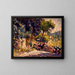 La terrasse fleurie - Henri-Edmond Cross — kehystetty taideteos seinällä