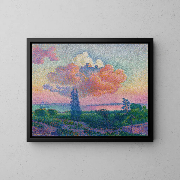 Le Nuage rose - Henri-Edmond Cross — kehystetty taideteos seinällä