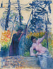 tutkimus puutarhasta Provençassa - Henri-Edmond Cross — näkymä teoksesta