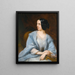 Portrait d'une dame qui serait l'actrice Vera Samoïlova - Henri-Eugène Pluchart — kehystetty taideteos seinällä