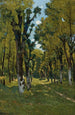 Allée des Tilleuls Saint-Privé Yonne Aurinkoinen metsäpolku - Henri-Joseph Harpignies — näkymä teoksesta