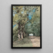 Allée sous-bois - Henri-Joseph Harpignies — kehystetty taideteos seinällä