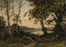 Auringonnousun maalaus - Henri-Joseph Harpignies — näkymä teoksesta