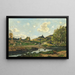 La Chapelle Saint-Étienne - Henri-Joseph Harpignies — kehystetty taideteos seinällä