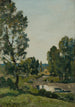 Lätäkkö metsässä - Henri-Joseph Harpignies — näkymä teoksesta