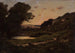 Maisemamaalaus auringonlaskussa - Henri-Joseph Harpignies — näkymä teoksesta