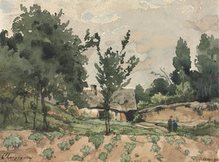 HenriJoseph Harpignies - Landscape with Farmhouse.webp