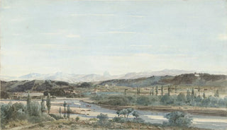 HenriJoseph Harpignies - Landscape with a River Valley in the South of France.webp