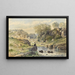 Henri-Joseph Harpigniesin kalastaja-maalaus — kehystetty taideteos seinällä