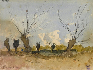 Les Saules pleureurs - Henri-Joseph Harpignies — näkymä teoksesta
