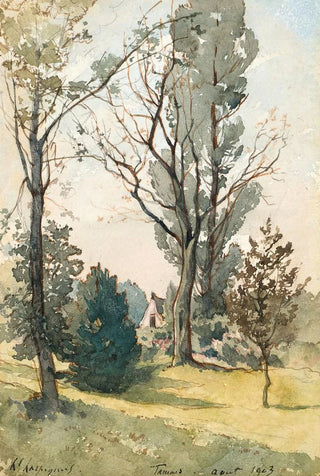 HenriJoseph Harpignies - Maison dans les bois de Famars.webp