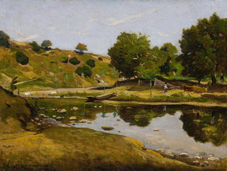 Auringonpaiste maisemasta - Henri-Joseph Harpignies — näkymä teoksesta