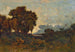Auringonlaskun maalaus Allier-joella - Henri-Joseph Harpignies — näkymä teoksesta