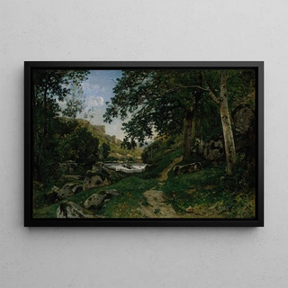 HenriJoseph Harpignies - The Rocky Path in the Morvan Chemin des roches dans le Morvan.webp