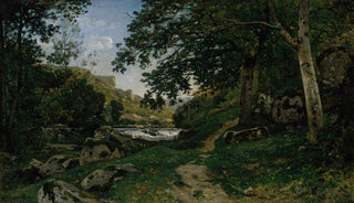 HenriJoseph Harpignies - The Rocky Path in the Morvan Chemin des roches dans le Morvan.webp