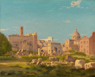 Le Forum romain - Henri-Joseph Harpignies — näkymä teoksesta