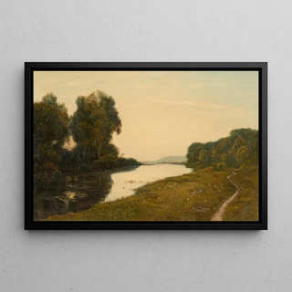 HenriJoseph Harpignies - View of a Stream.webp