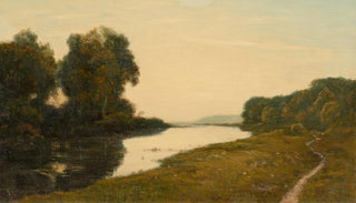 HenriJoseph Harpignies - View of a Stream.webp