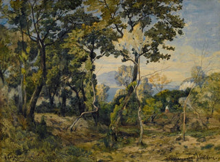 Villefranche - Henri-Joseph Harpignies — näkymä teoksesta