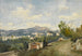 Nice-näkymä maalaus - Henri-Joseph Harpignies — näkymä teoksesta