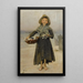 Kukat - Henri Jules Jean Geoffroy — kehystetty taideteos seinällä