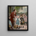 La touche des enseignants - Henri Jules Jean Geoffroy — kehystetty taideteos seinällä