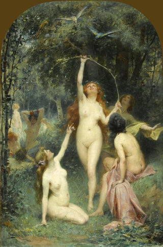 Henri Adrien Tanoux - Nymphs In A Forest.webp
