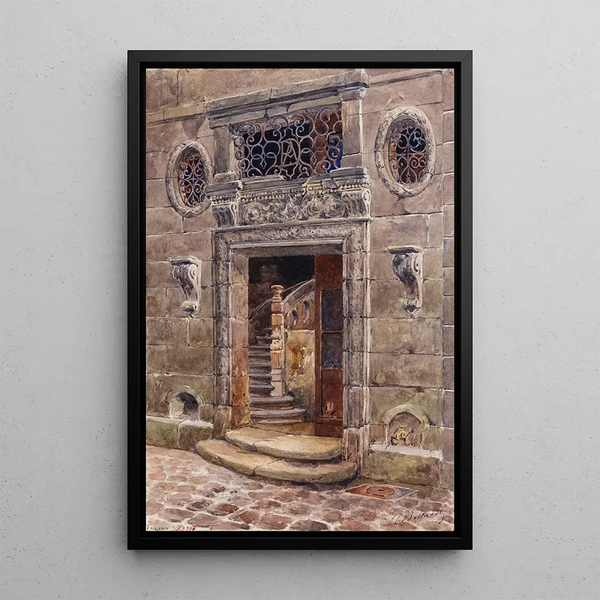 Henri Berthaut - Porte de lescalier principal dune maison sise 27 rue du Jour.webp
