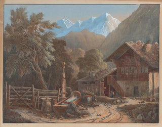 Henri Boug dOrschwiller - Alpine Scene.webp