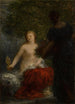 Nainen pukeutumassa - Henri Fantin-Latour — näkymä teoksesta