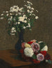 Kamomilla ja daalian kukat - Henri Fantin-Latour — näkymä teoksesta