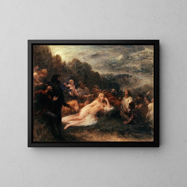 Hélène - Henri Fantin-Latour — kehystetty taideteos seinällä