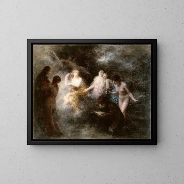La Tentation de saint Antoine - Henri Fantin-Latour — kehystetty taideteos seinällä
