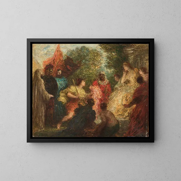 Les Troyens à Carthage - Henri Fantin-Latour — kehystetty taideteos seinällä