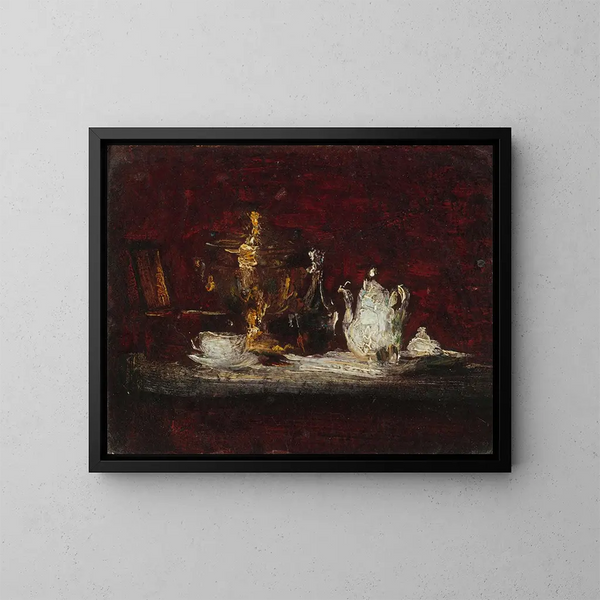 luonnonkuvaus samovaarilla - Henri Fantin-Latour — kehystetty taideteos seinällä