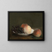 Päärynät ja viinirypäleet lautasella posliinimaljassa - Henri Fantin-Latour — kehystetty taideteos seinällä