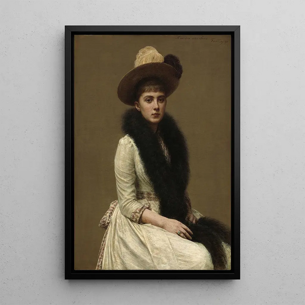 Sonia-portraitti - Henri Fantin-Latour — kehystetty taideteos seinällä