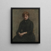 Portrait d'une femme - Henri Fantin-Latour — kehystetty taideteos seinällä