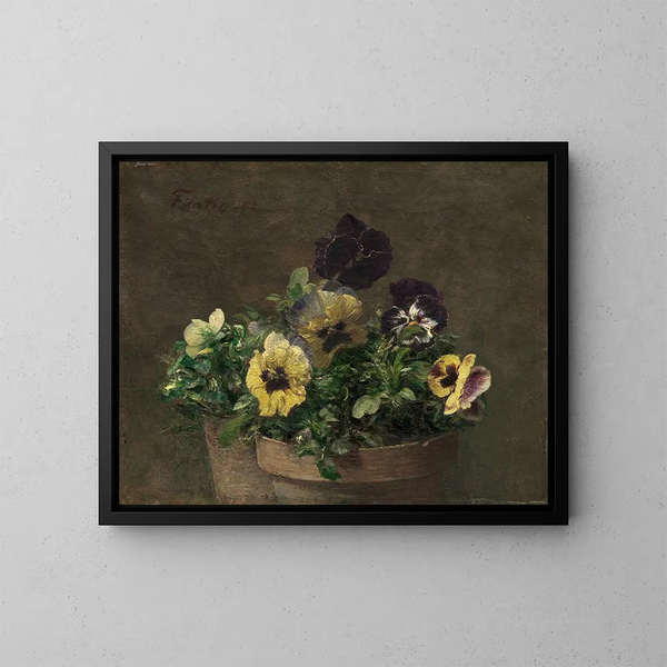 Ajatuksia ruukussa - Henri Fantin-Latour — kehystetty taideteos seinällä