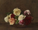 Ruusuja maljakossa - Henri Fantin-Latour — näkymä teoksesta