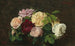 Ruusut Niceistä taidetulosteena pöydällä - Henri Fantin-Latour — näkymä teoksesta