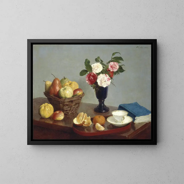 Luontoaiheinen - Henri Fantin-Latour — kehystetty taideteos seinällä