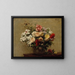 Kesäkukkapaintos - Henri Fantin-Latour — kehystetty taideteos seinällä