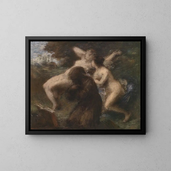 La Tentation de saint Antoine - Henri Fantin-Latour — kehystetty taideteos seinällä