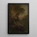 Nuori nainen puun alla auringonlaskussa, nimeltään Syksy - Henri Fantin-Latour — kehystetty taideteos seinällä