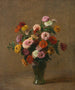 Zinnias - Henri Fantin-Latour — näkymä teoksesta