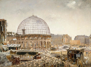 La démolition de la Halle au blé - Henri Ferdinand Bellan — näkymä teoksesta